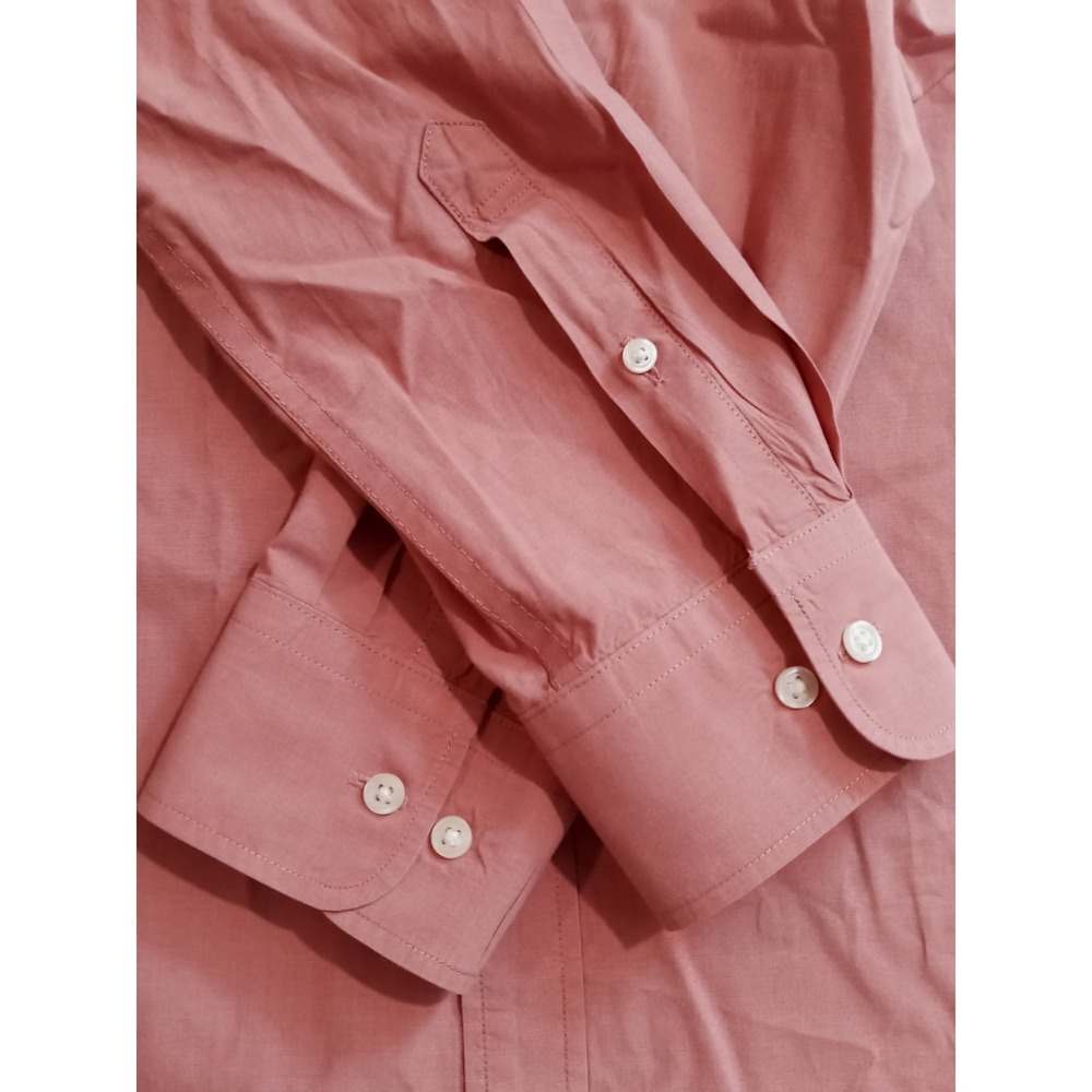 Uniqlo Oxford Button Down Crisp 100% Cotton Size M Pink/Light Brick. Excellent - Picture 5 of 10